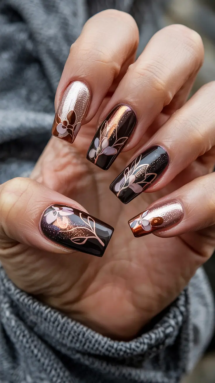 25 Fall Ballerina-Shaped Nail Ideas 2025 for Chic Autumn Manicures