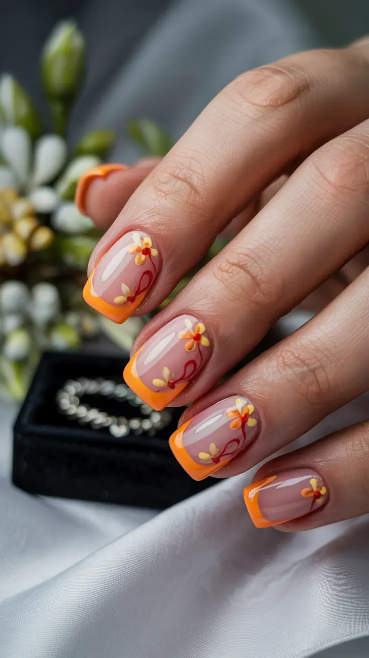 23 Fall French Tip Nail Inspiration 2025 for Stylish Seasonal Manicures