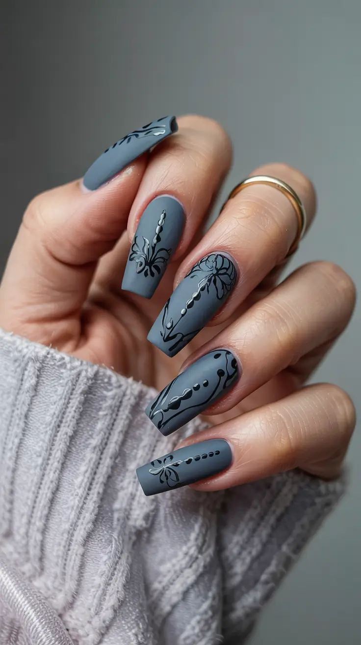 25 Fall Ballerina-Shaped Nail Ideas 2025 for Chic Autumn Manicures
