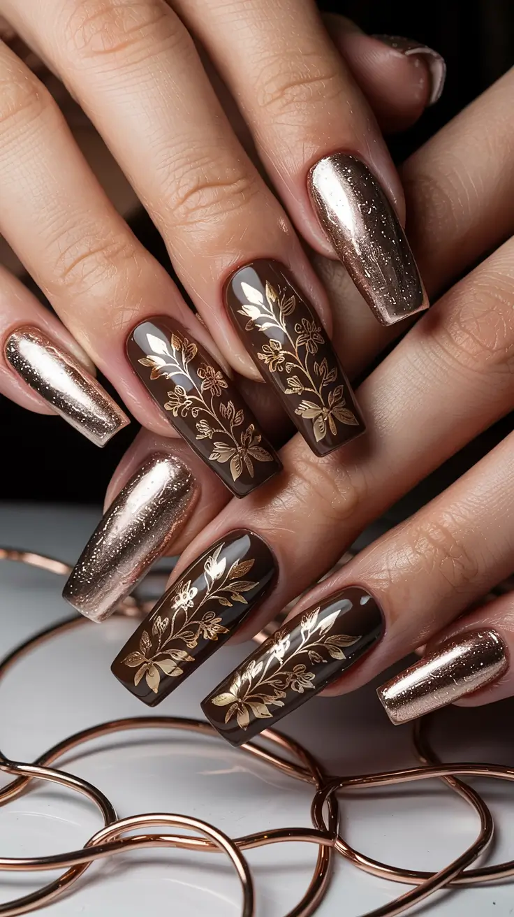 25 Fall Ballerina-Shaped Nail Ideas 2025 for Chic Autumn Manicures