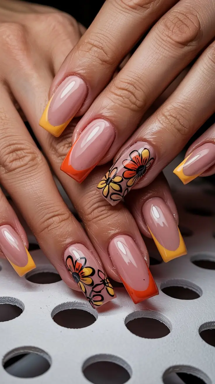 23 Fall French Tip Nail Inspiration 2025 for Stylish Seasonal Manicures