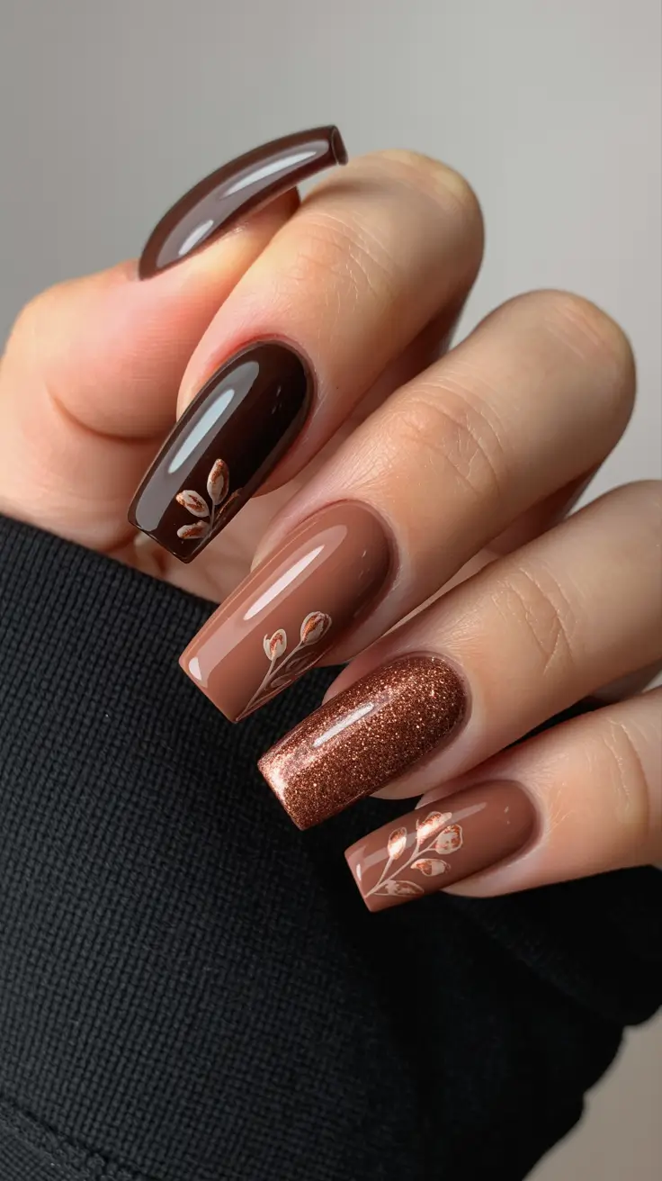 25 Trendy Brown Fall Nails 2025 That Redefine Autumn Chic