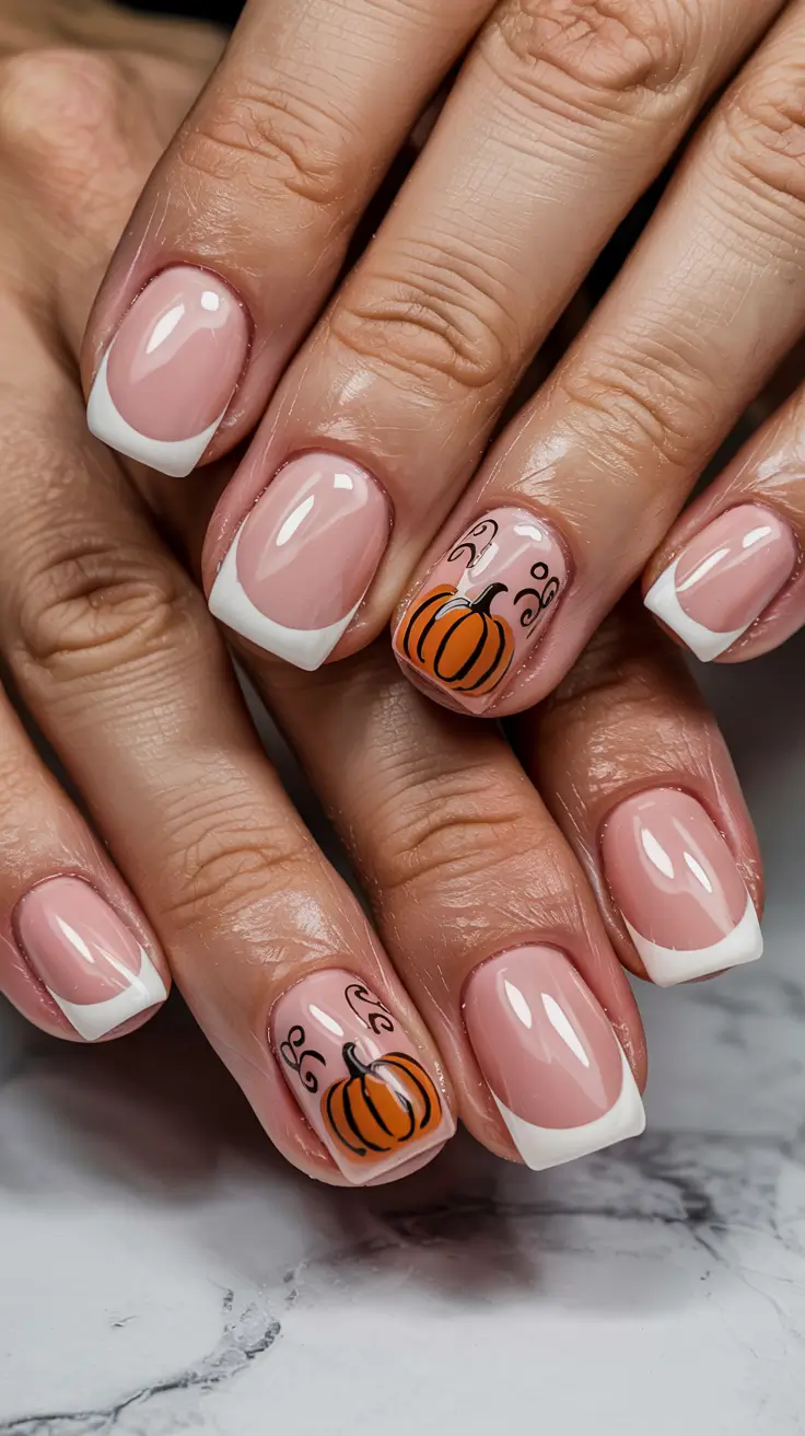 23 Fall French Tip Nail Inspiration 2025 for Stylish Seasonal Manicures