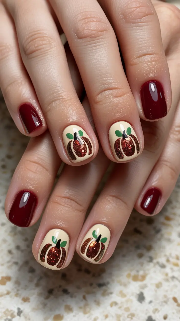 23 Round Fall Nails 2025 Designs to Try This Season