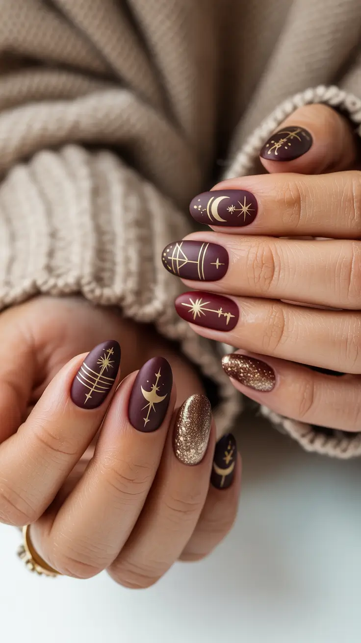 22 Stylish Fall Oval Shape Nail Designs 2025