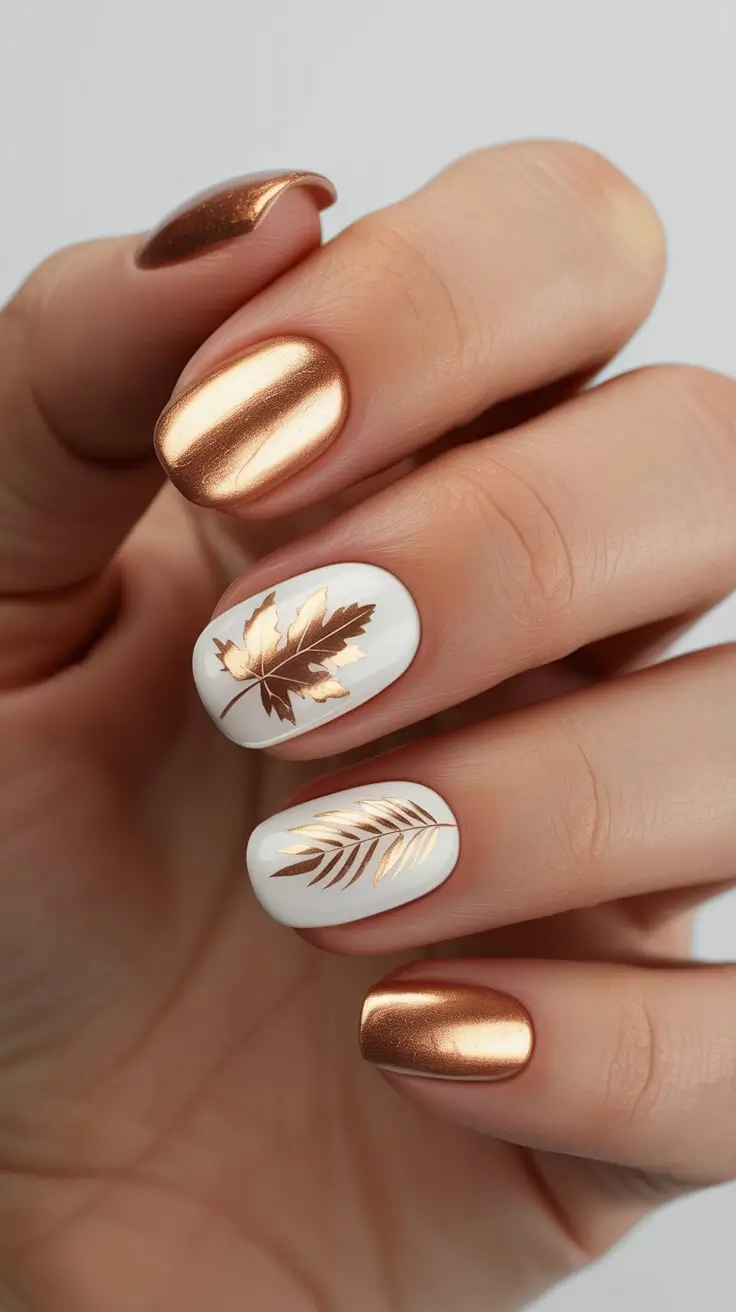 23 Round Fall Nails 2025 Designs to Try This Season