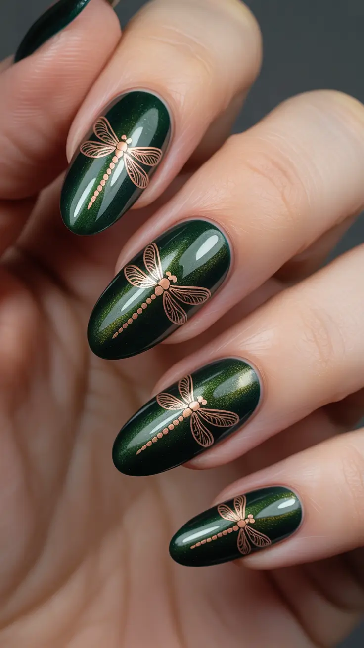 22 Stylish Fall Oval Shape Nail Designs 2025