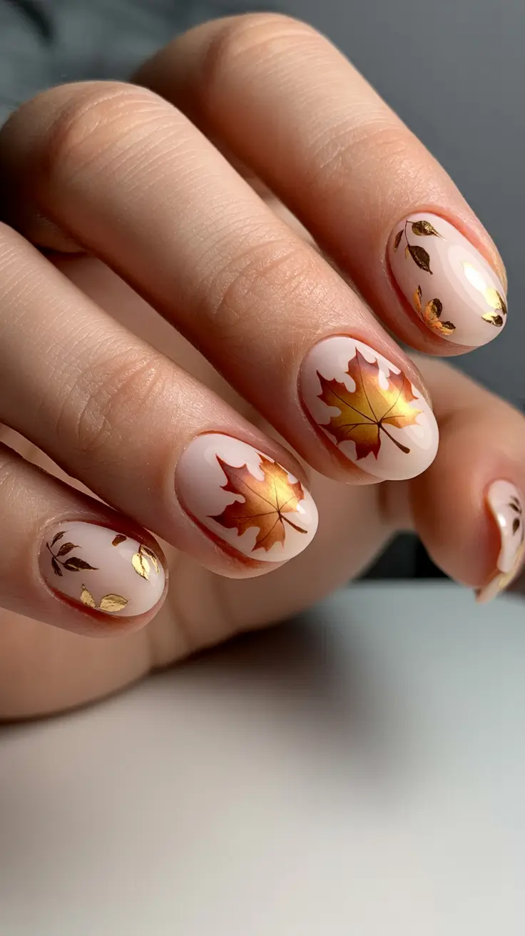 23 Round Fall Nails 2025 Designs to Try This Season