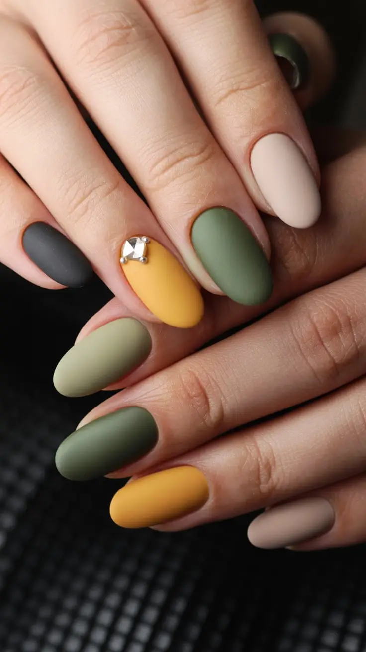 22 Stylish Fall Oval Shape Nail Designs 2025