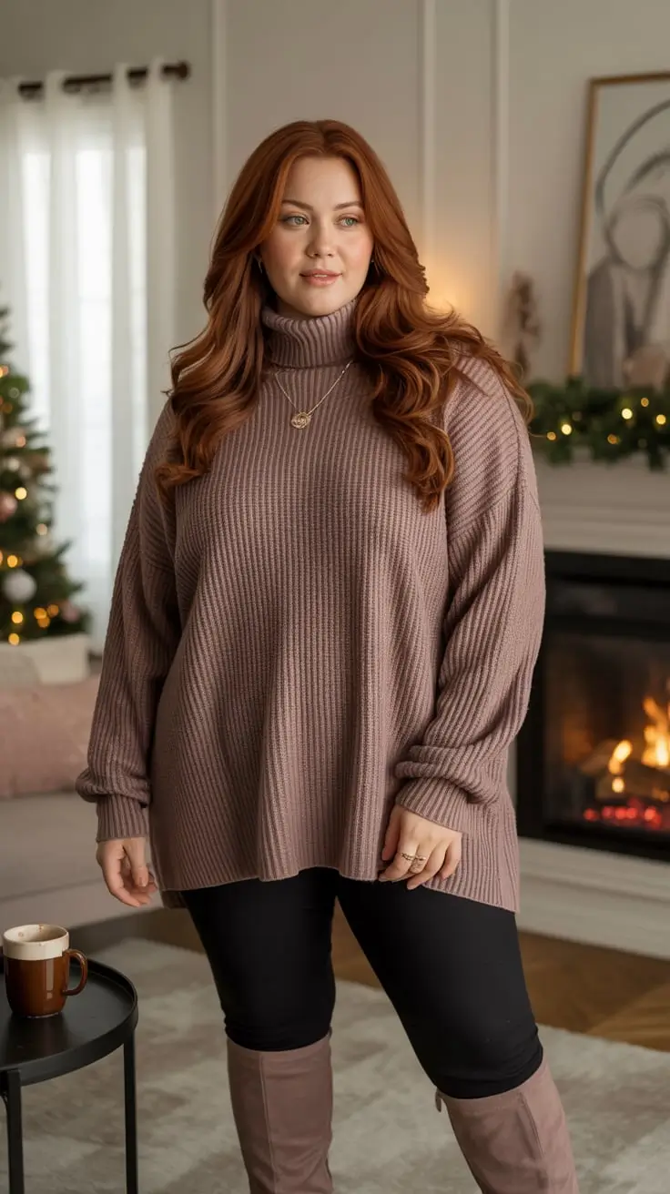 24 Plus Size Winter Outfits 2025 – 2026 to Stay Chic and Cozy