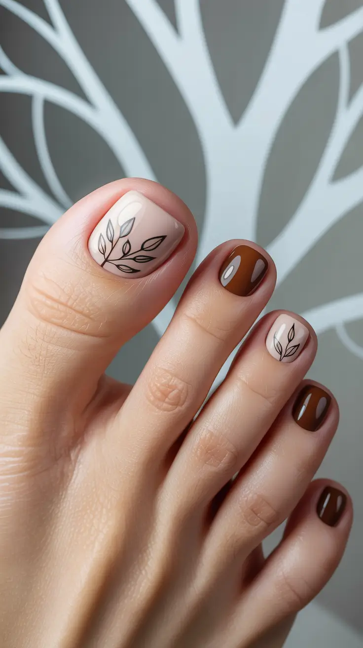 24 Fall Toe Nail Ideas for October 2025