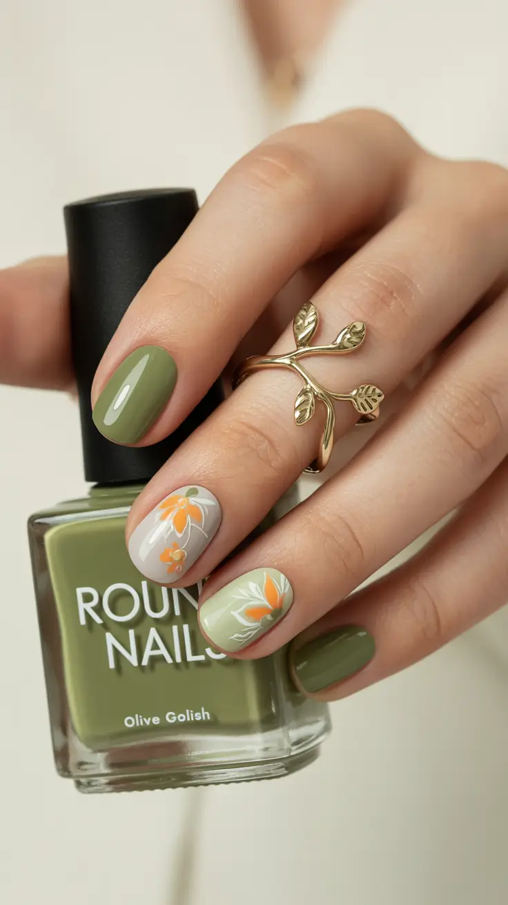 23 Round Fall Nails 2025 Designs to Try This Season