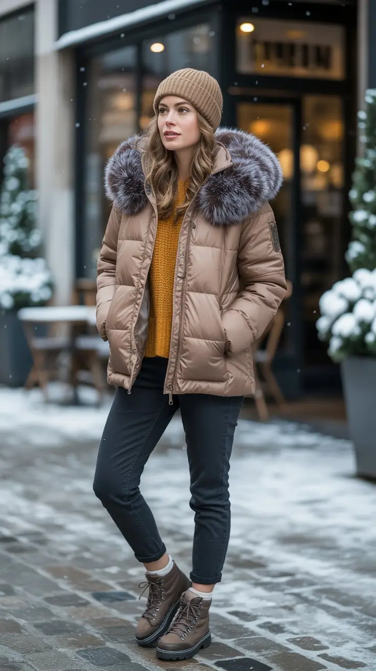 24 Winter Puffer Jacket Outfits 2025–2026 for Stylish and Cozy Looks