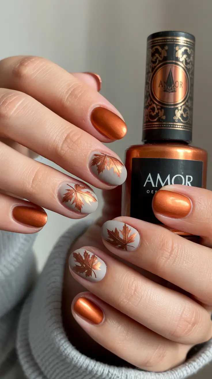 23 Round Fall Nails 2025 Designs to Try This Season