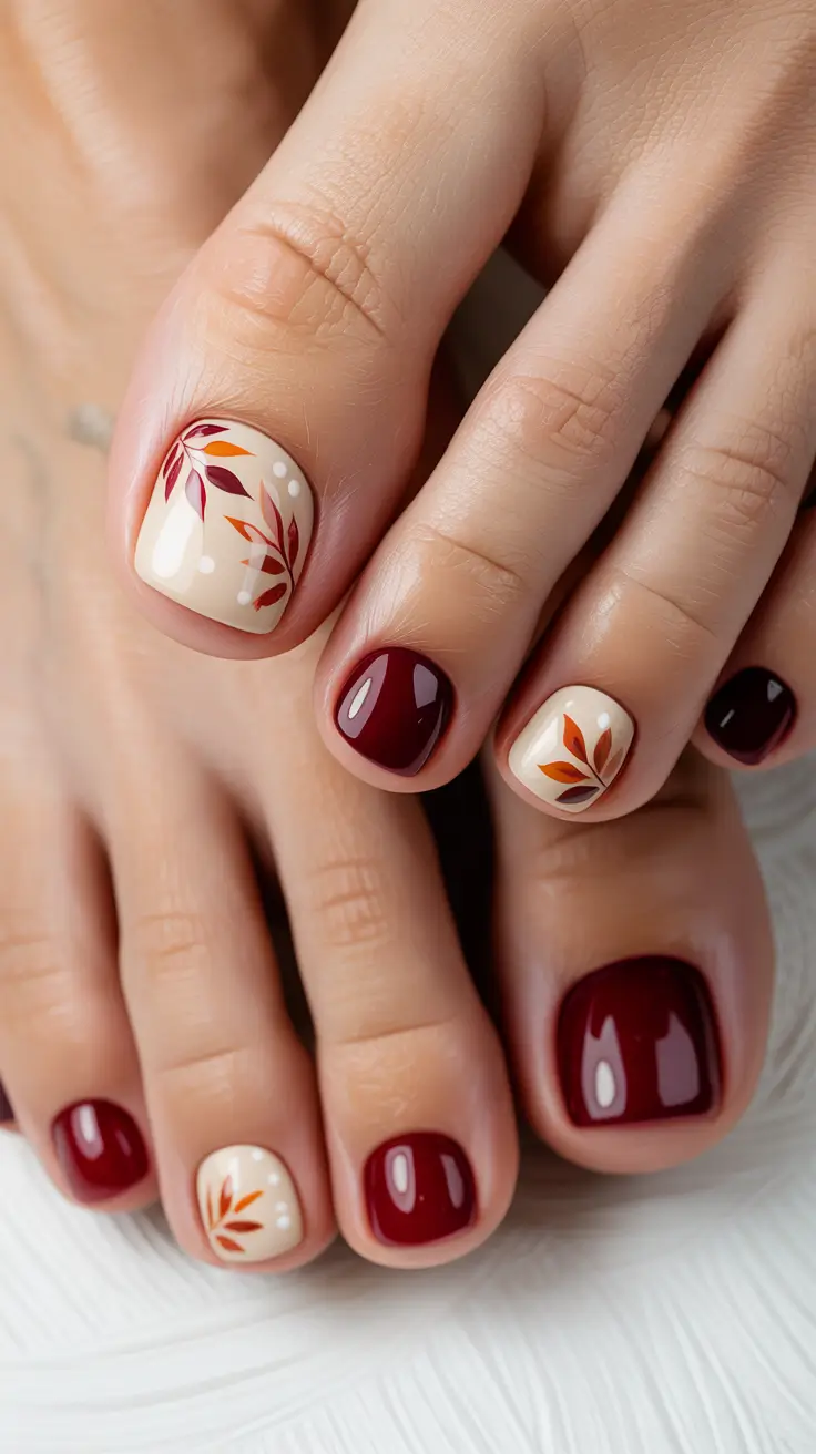 24 Fall Toe Nail Ideas for October 2025