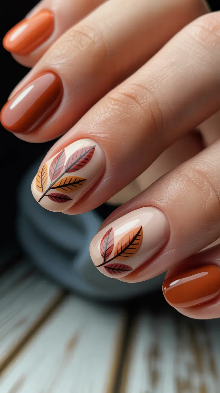 23 Round Fall Nails 2025 Designs to Try This Season