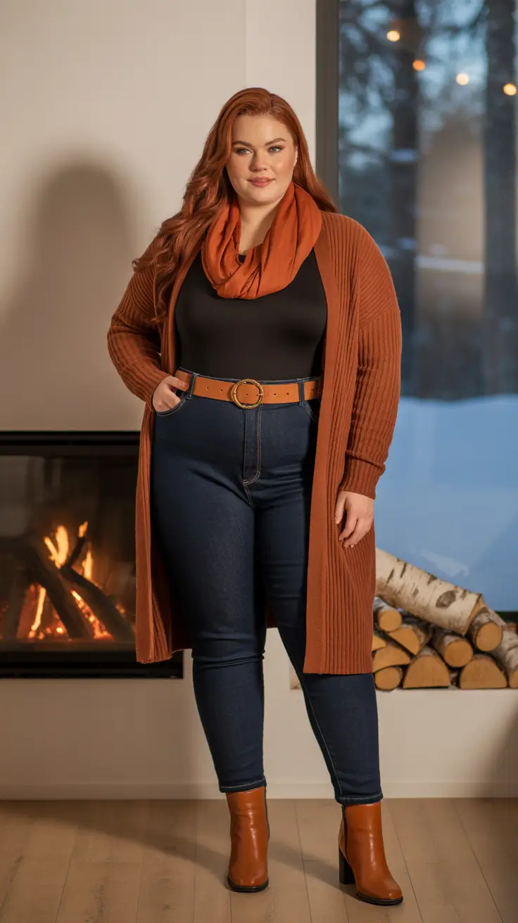 24 Plus Size Winter Outfits 2025 – 2026 to Stay Chic and Cozy