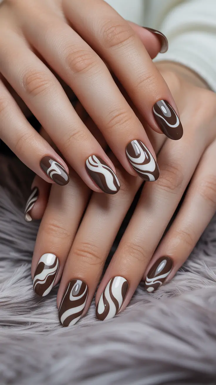 22 Stylish Fall Oval Shape Nail Designs 2025