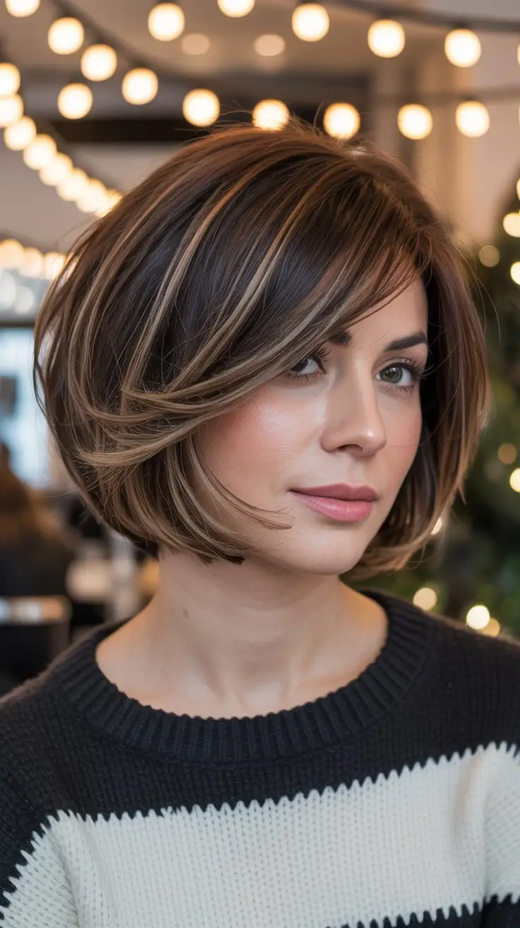 22 Winter Haircuts for Round Faces Ideas 2025/2026 to Refresh Your Look