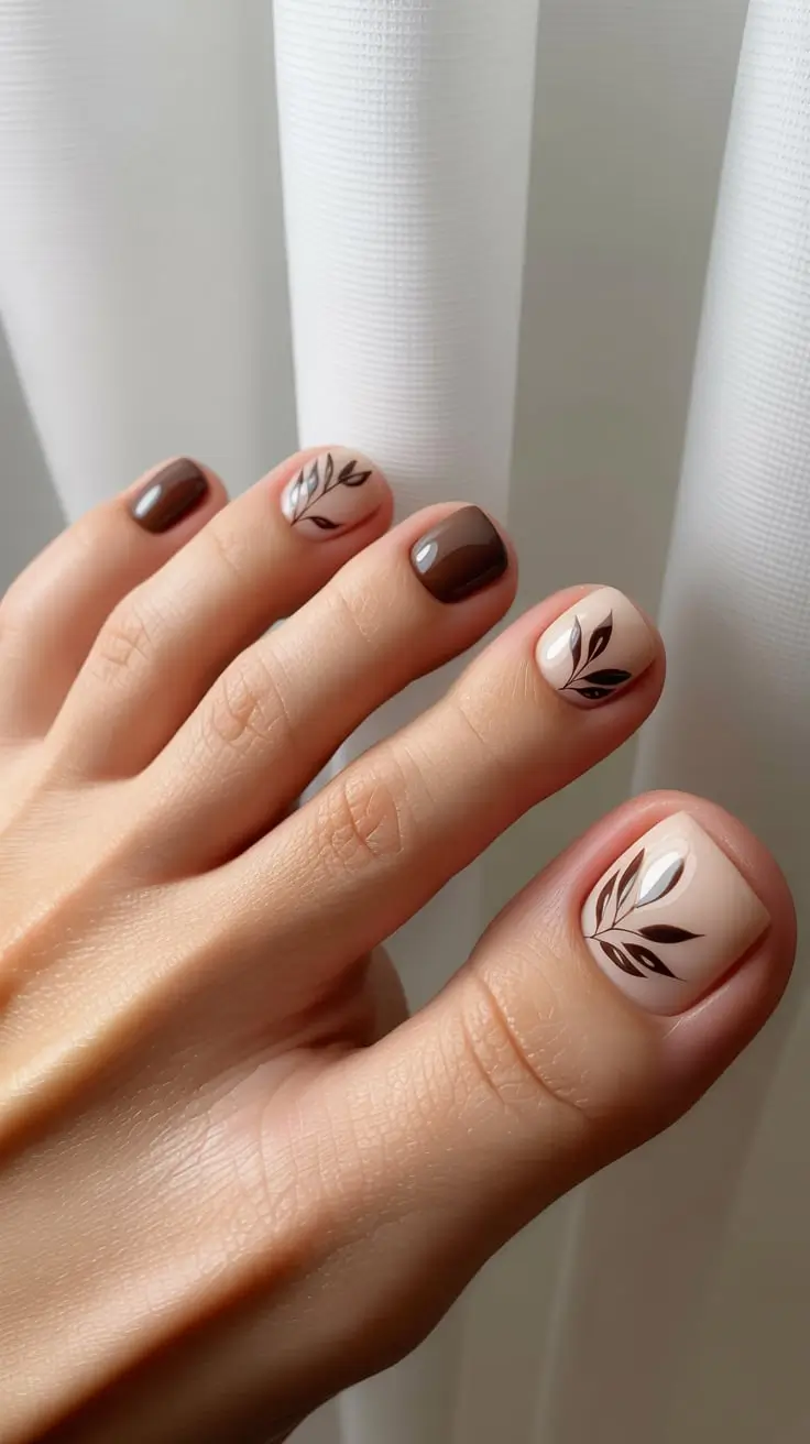 24 Fall Toe Nail Ideas for October 2025