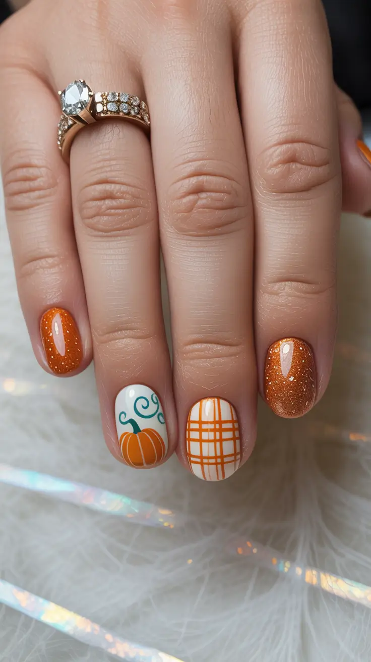23 Round Fall Nails 2025 Designs to Try This Season