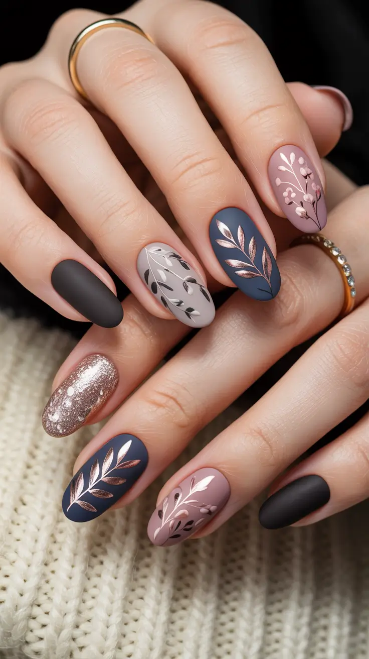 22 Stylish Fall Oval Shape Nail Designs 2025