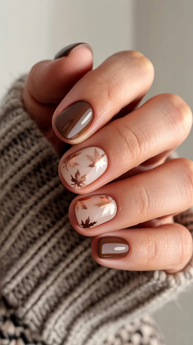 23 Round Fall Nails 2025 Designs to Try This Season