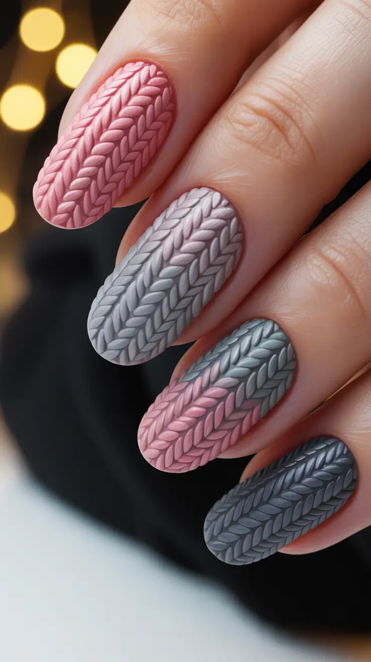 24 Winter Sweater Nails 2025–2026: Cozy Textured Manicure Ideas for the Cold Season