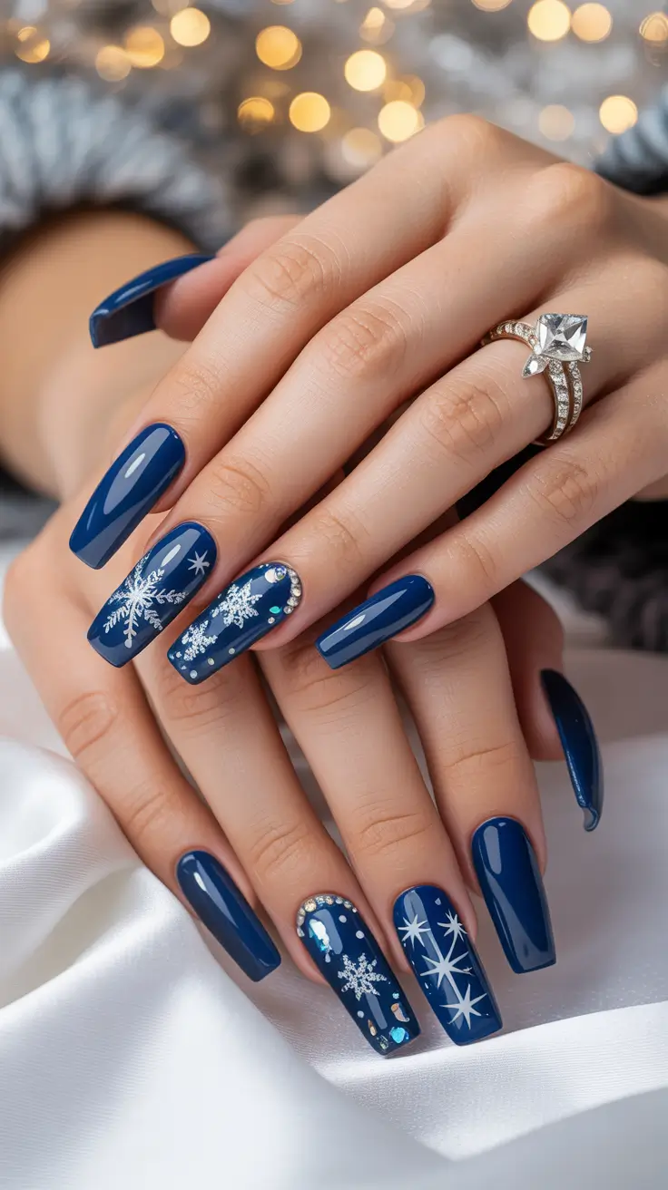 24 Stunning Coffin Winter Nails Design and Color Ideas 2025–2026 for a Chic Seasonal Look