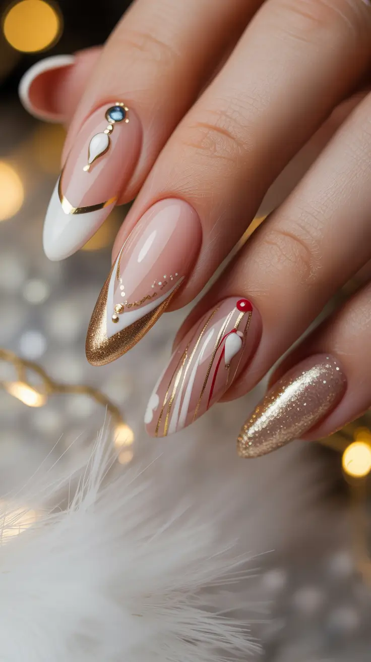 24 Christmas French Nails Ideas 2025: Elegant, Festive, and Timeless Holiday Manicures