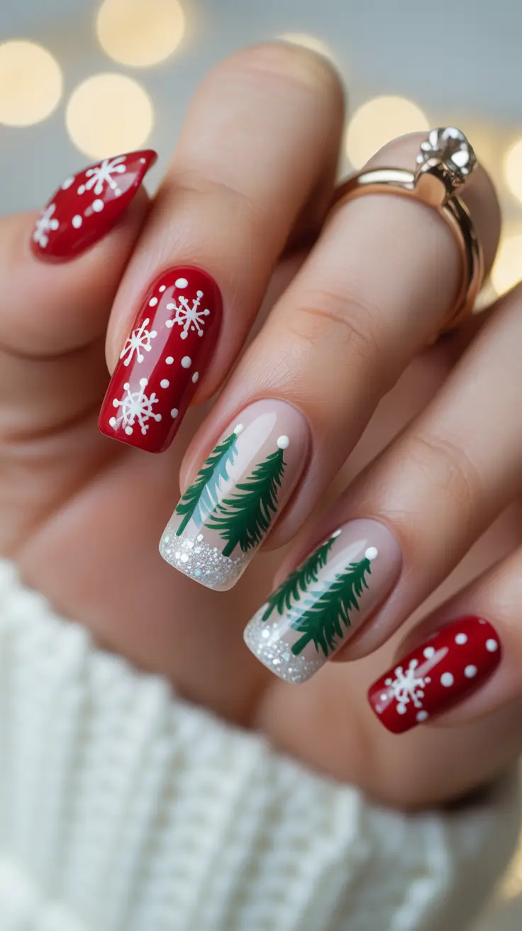 24 Christmas Tree Nails Ideas 2025: Festive, Chic & Totally Wearable Holiday Manicures