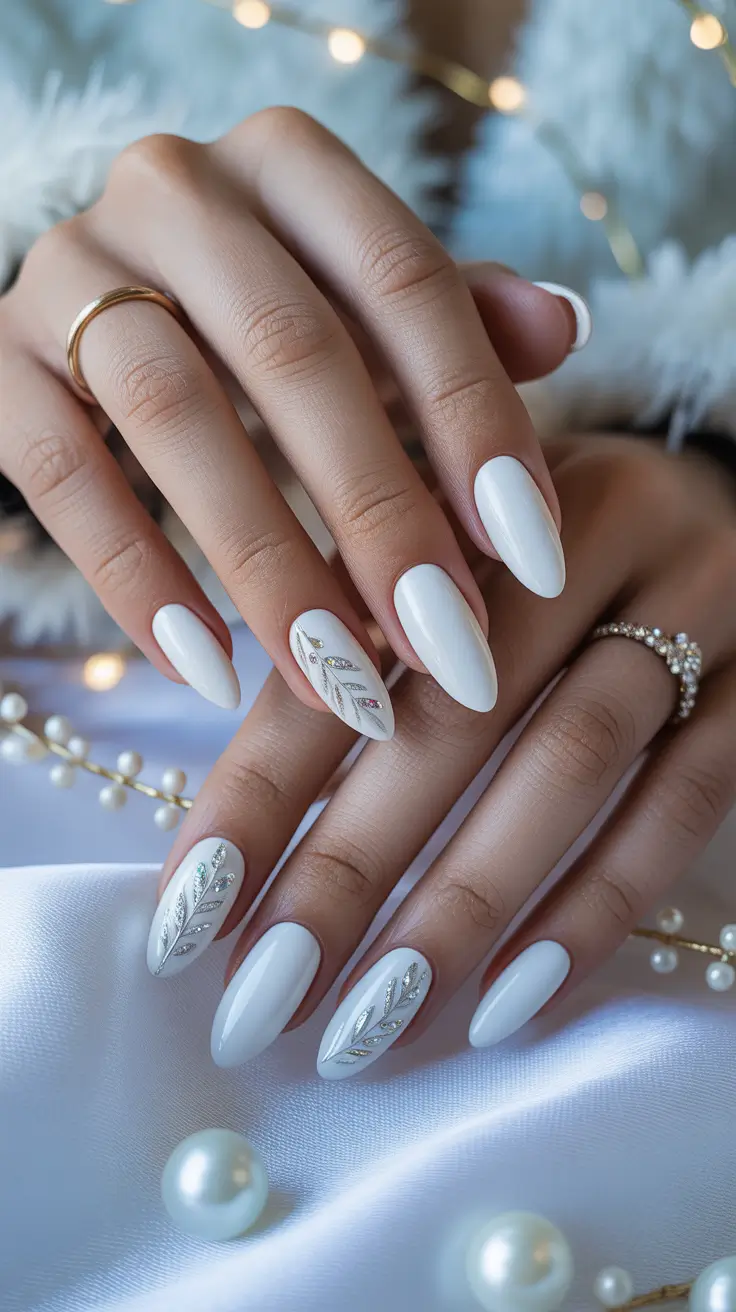 25 White Christmas Nails Ideas 2025: Elegant Winter Nail Designs to Shine This Holiday Season