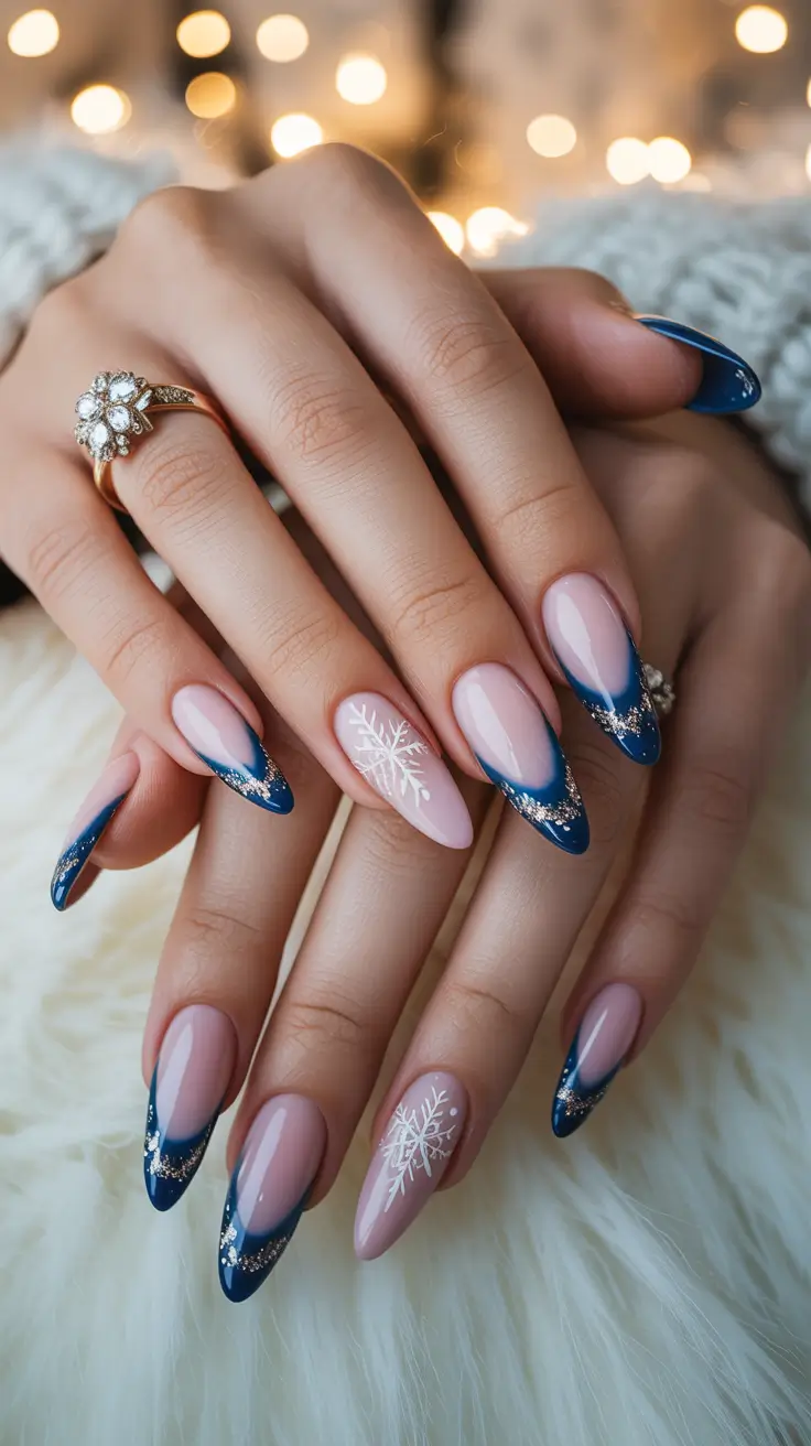 25 Winter French Tip Nails Ideas 2025–2026: Chic, Modern & Frost-Inspired Manicure Looks
