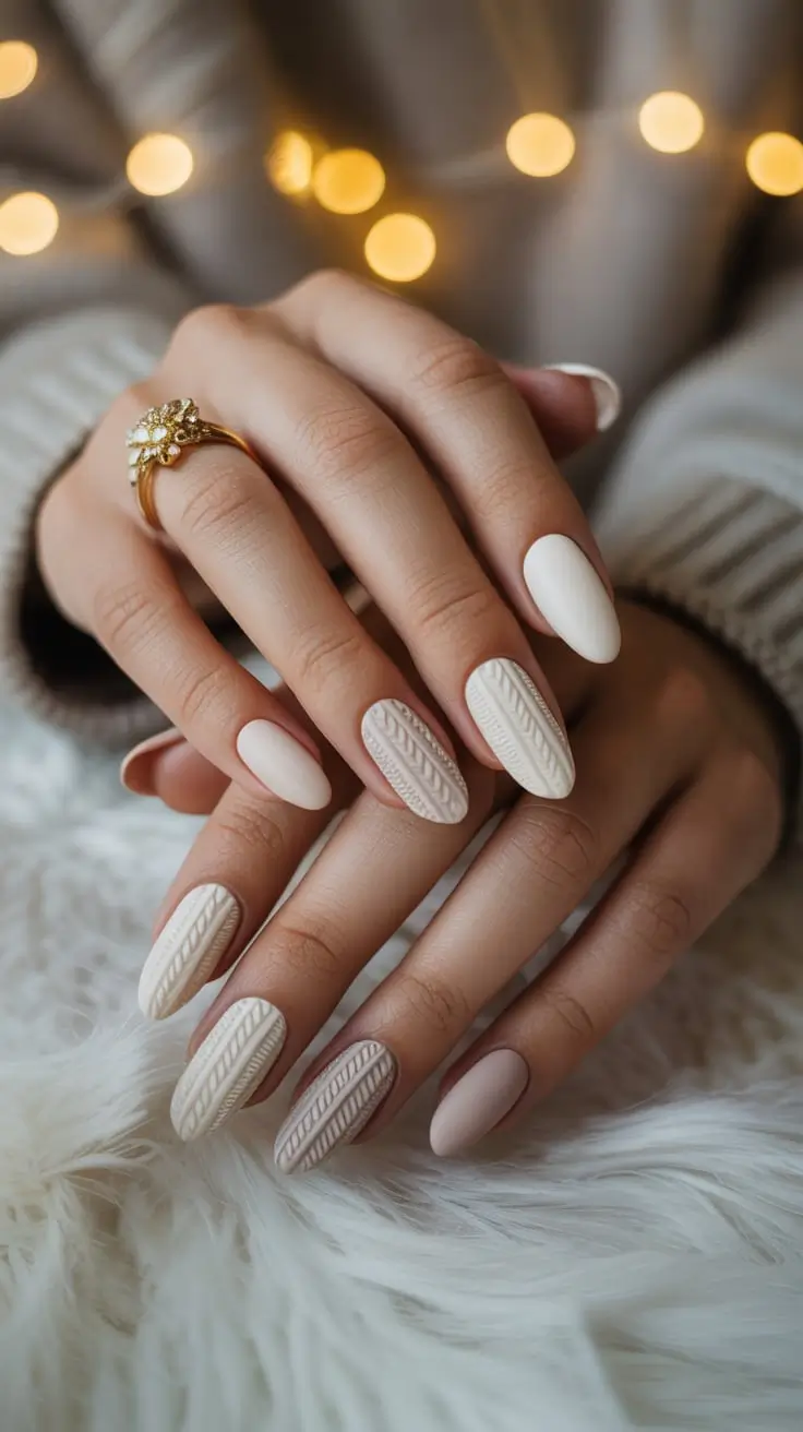 24 Winter Sweater Nails 2025–2026: Cozy Textured Manicure Ideas for the Cold Season