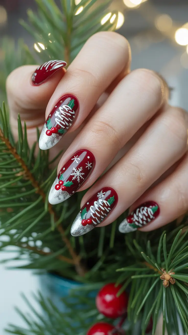 23 Christmas Nails Acrylic Ideas 2025 That Bring Festive Magic to Your Manicure
