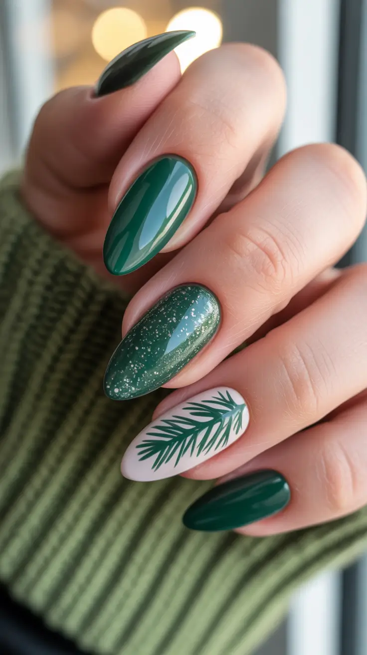 23 Green Christmas Nails Ideas 2025 to Inspire Your Festive Manicure Look