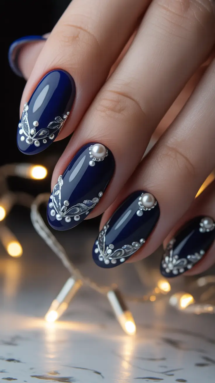 23 Blue Christmas Nails Ideas 2025 That Will Make Your Holiday Look Sparkle