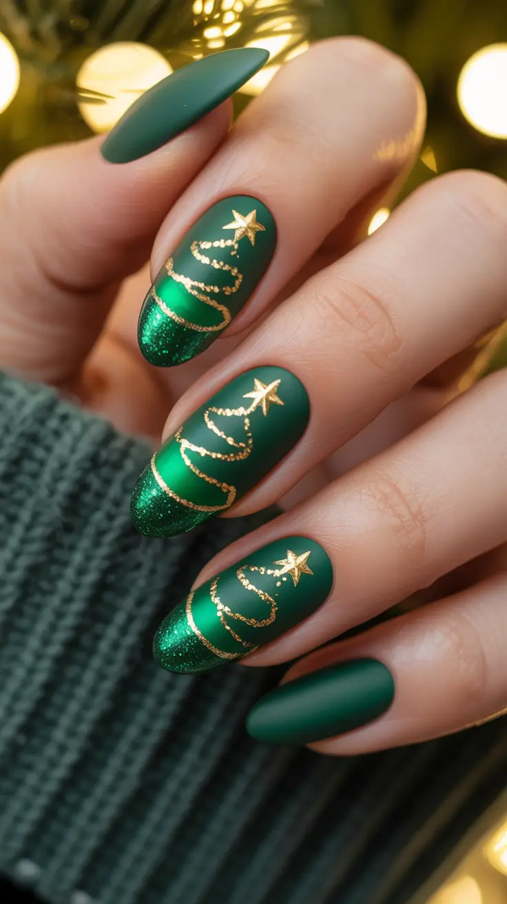 23 Green Winter Nails Ideas 2025–2026: Elegant, Cozy, and On-Trend Manicures to Try This Season