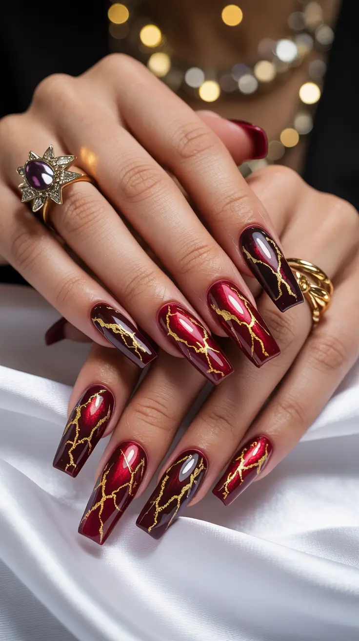 24 Stunning Coffin Winter Nails Design and Color Ideas 2025–2026 for a Chic Seasonal Look