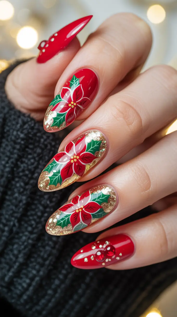 23 Christmas Nails Acrylic Ideas 2025 That Bring Festive Magic to Your Manicure