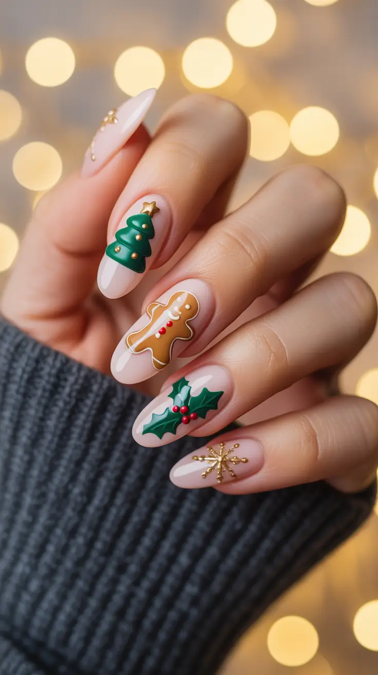 24 Simple Christmas Nails Ideas 2025 to Inspire Your Festive Manicure