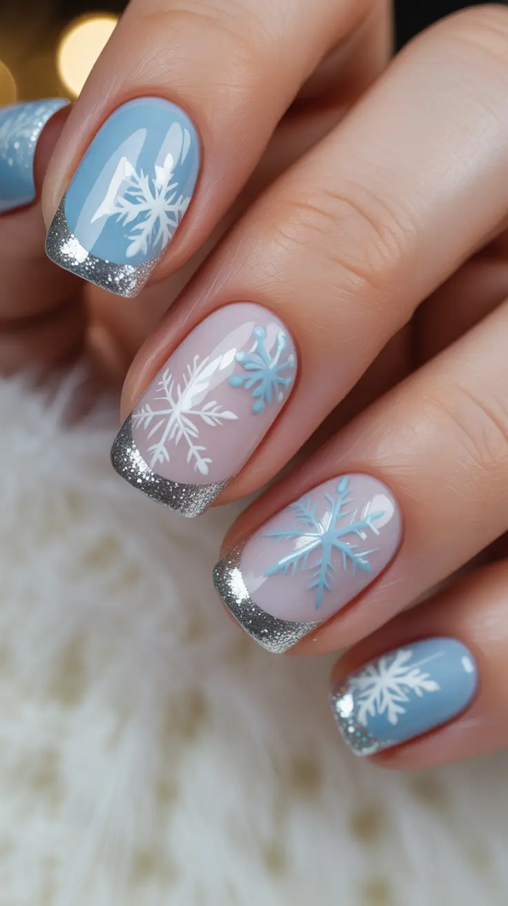 24 Christmas French Nails Ideas 2025: Elegant, Festive, and Timeless Holiday Manicures