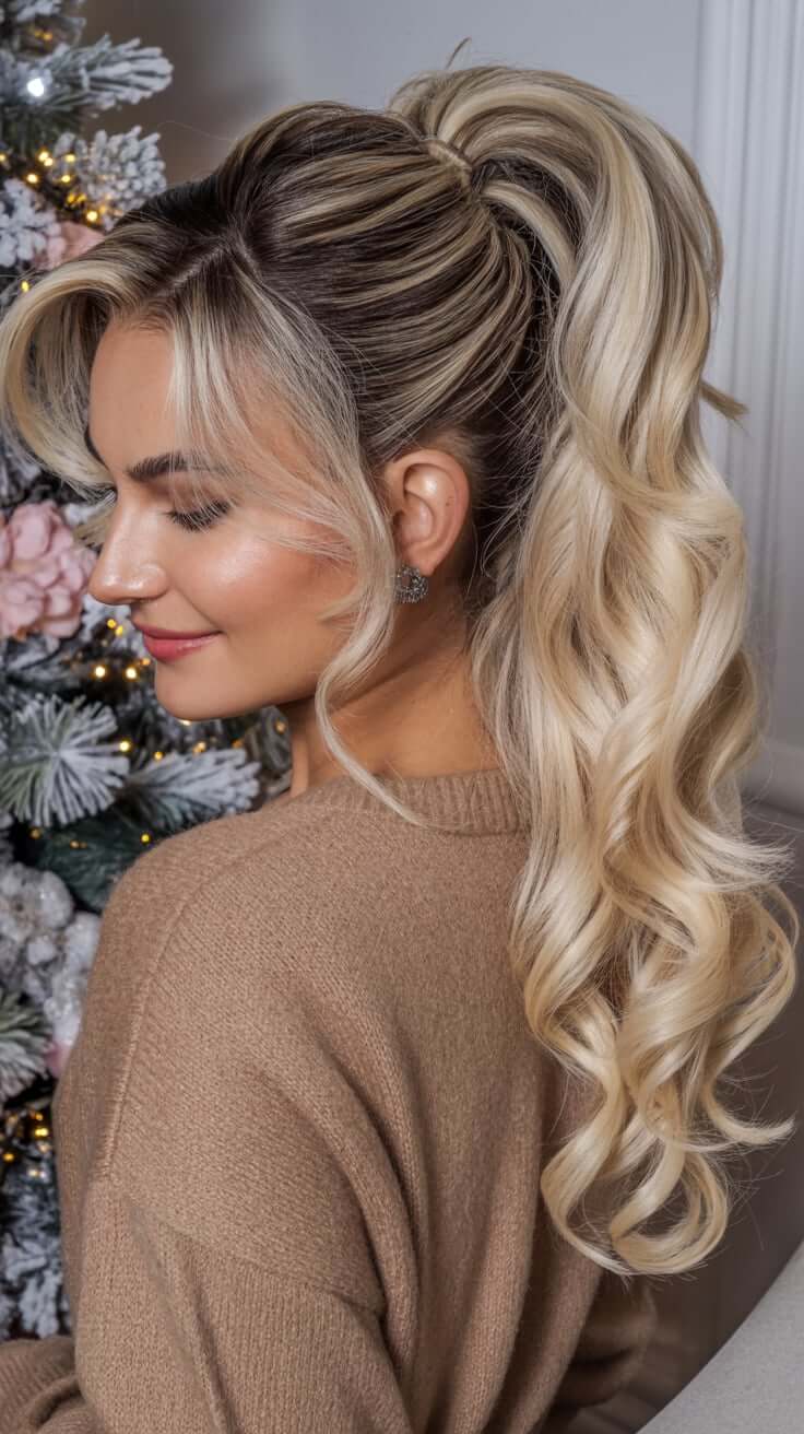 22 Christmas Party Hairstyles Ideas 2025 That Will Make You Shine All Night