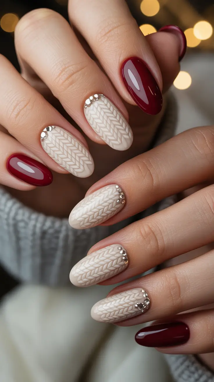 24 Winter Sweater Nails 2025–2026: Cozy Textured Manicure Ideas for the Cold Season