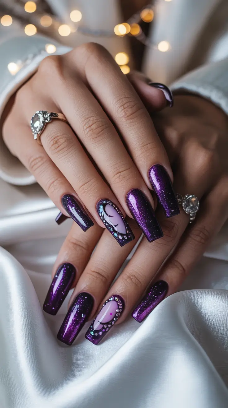 24 Stunning Coffin Winter Nails Design and Color Ideas 2025–2026 for a Chic Seasonal Look