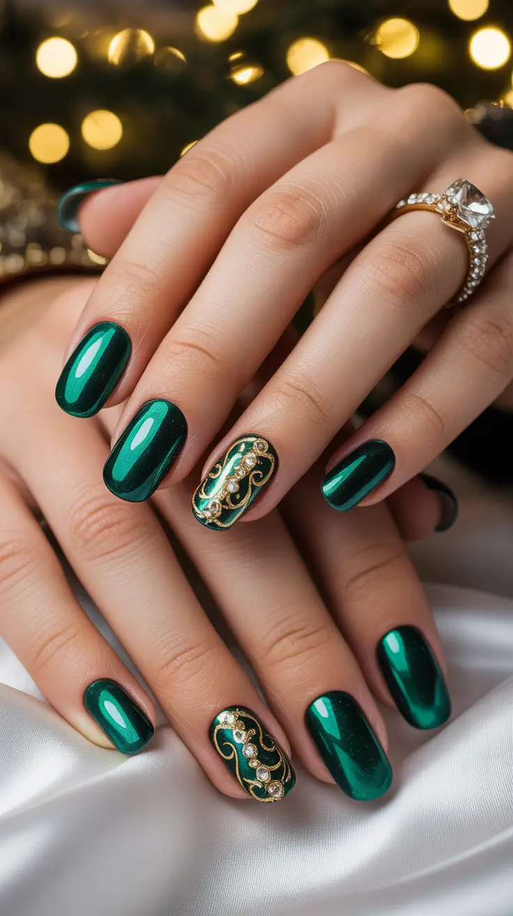 23 Green Christmas Nails Ideas 2025 to Inspire Your Festive Manicure Look