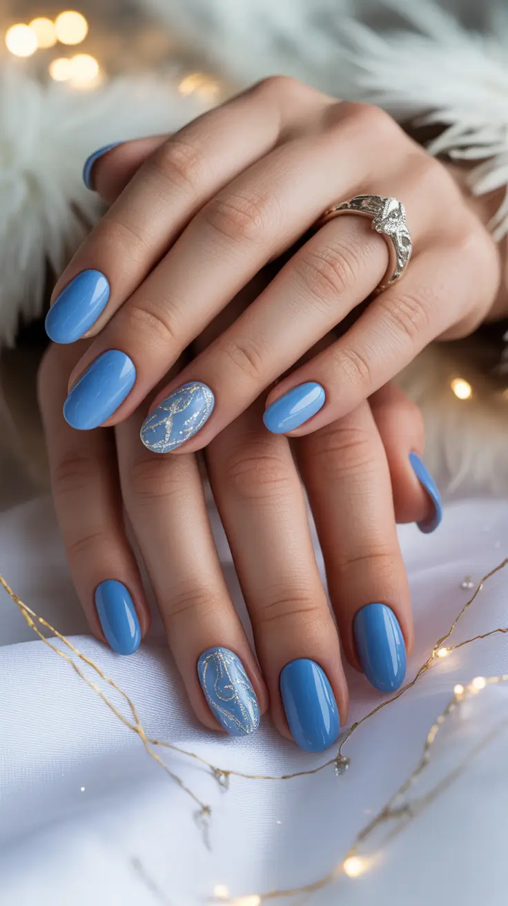 23 Blue Christmas Nails Ideas 2025 That Will Make Your Holiday Look Sparkle