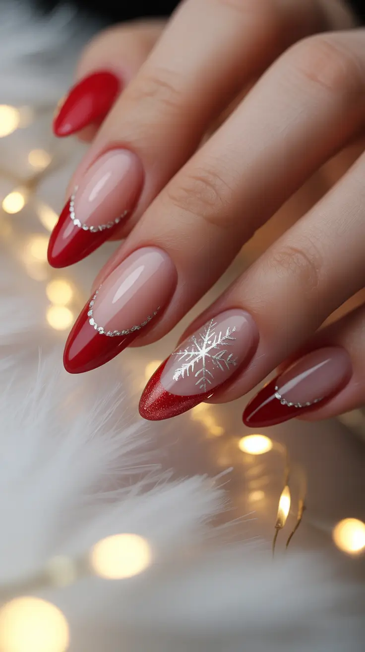 24 Christmas French Nails Ideas 2025: Elegant, Festive, and Timeless Holiday Manicures