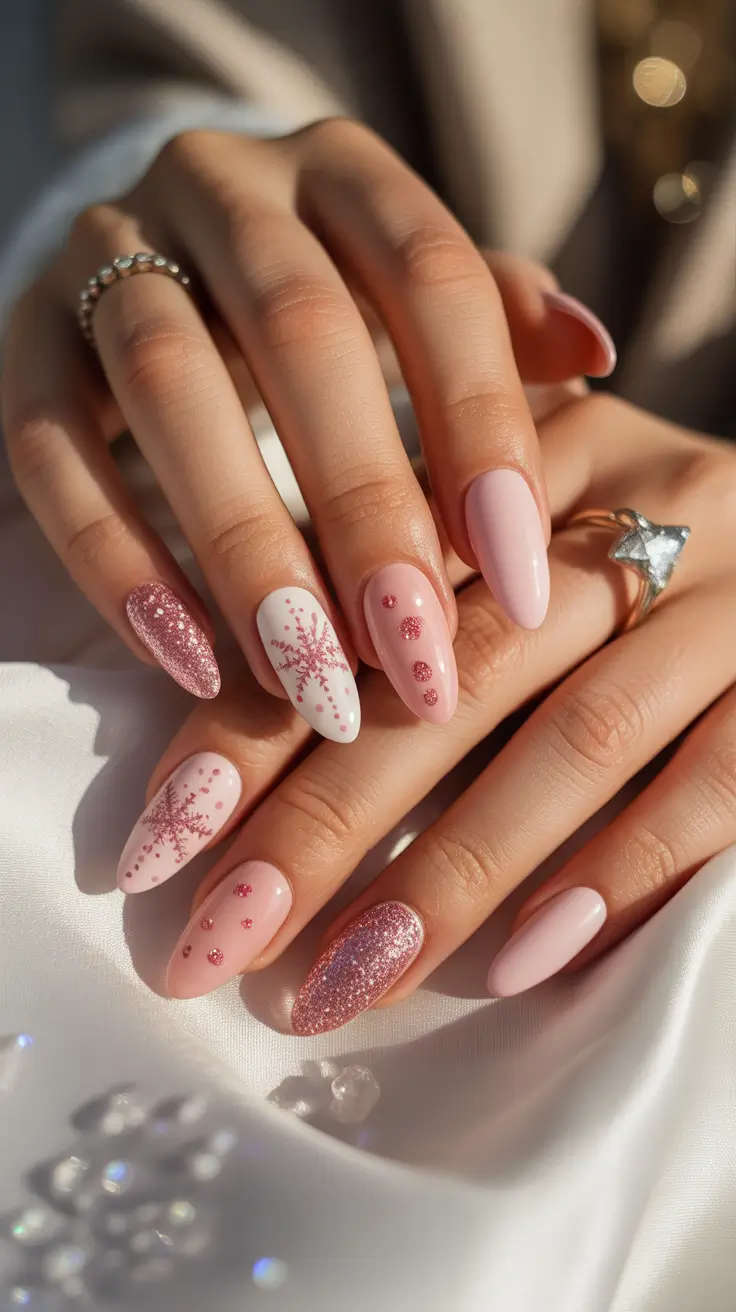 25 Pink Christmas Nails Ideas 2025: Festive, Chic & Totally On-Trend