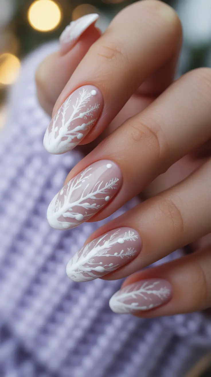 25 White Christmas Nails Ideas 2025: Elegant Winter Nail Designs to Shine This Holiday Season